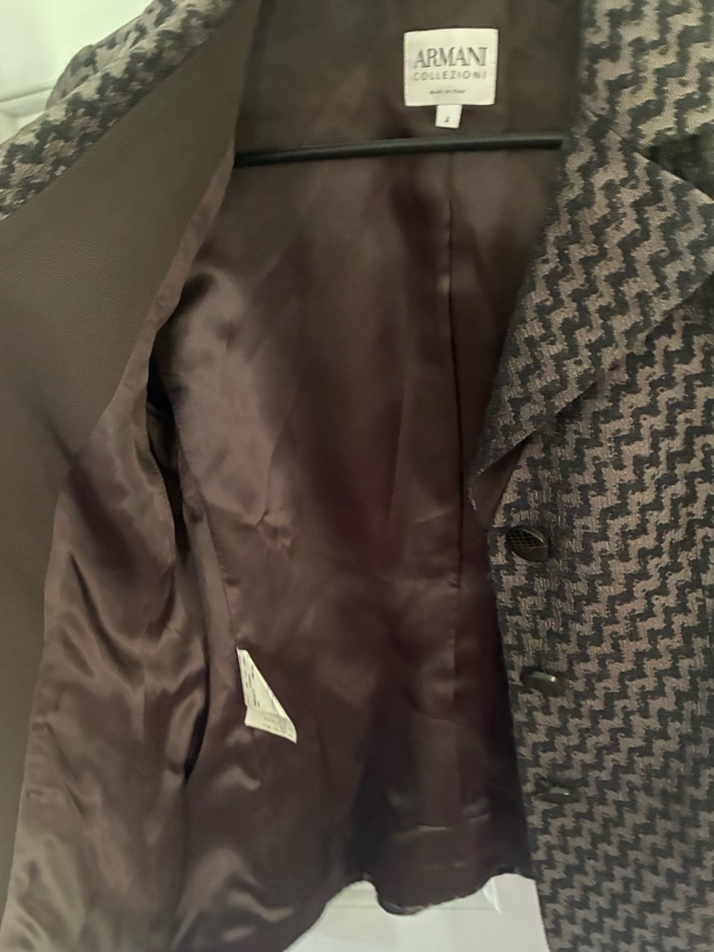 Armani Collezioni Black and Silver Blazer - Picture 7 of 8